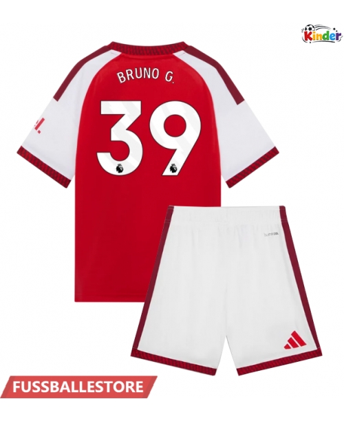Günstige Arsenal Bruno Guimaraes #39 Heimtrikotsatz Kinder 2026-27 Kurzarm (+ Kurze Hosen)